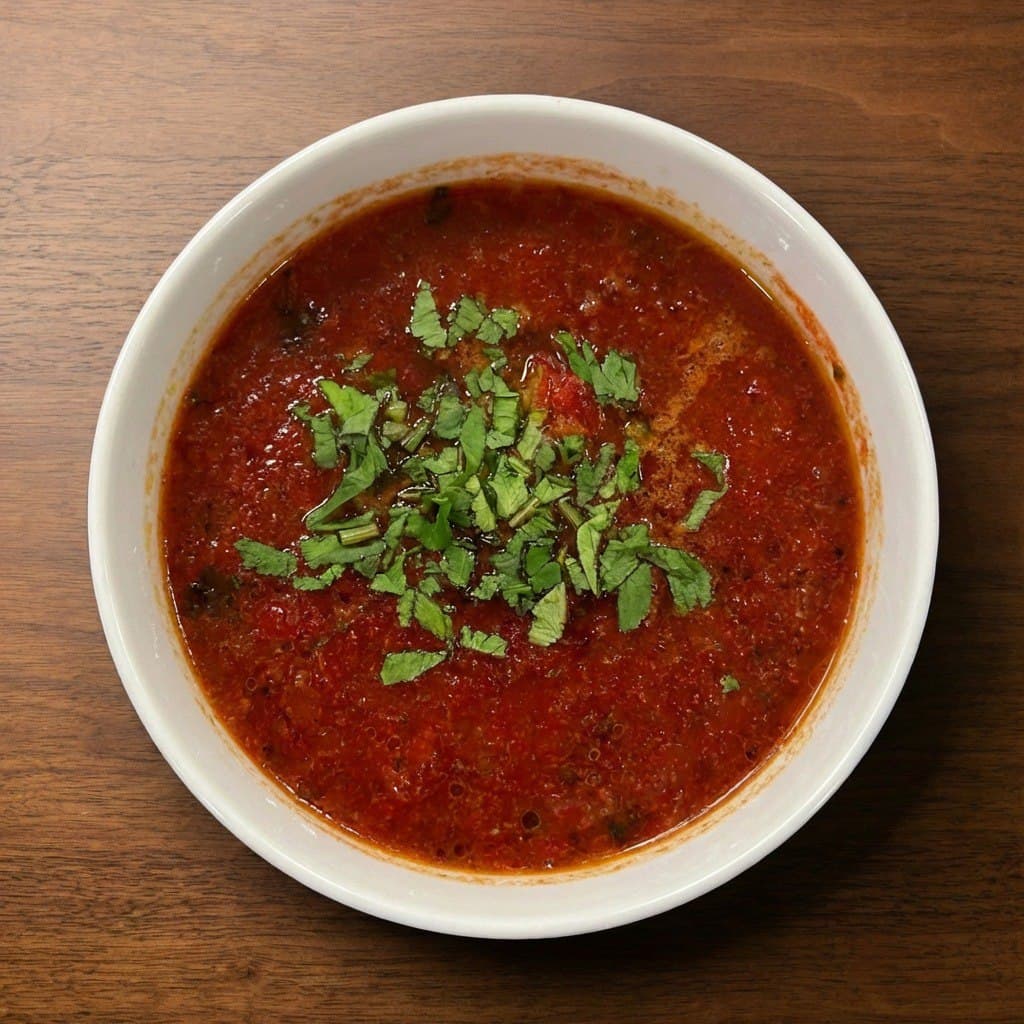 Borscht, meat-free — Restaurant Oda, Bečići